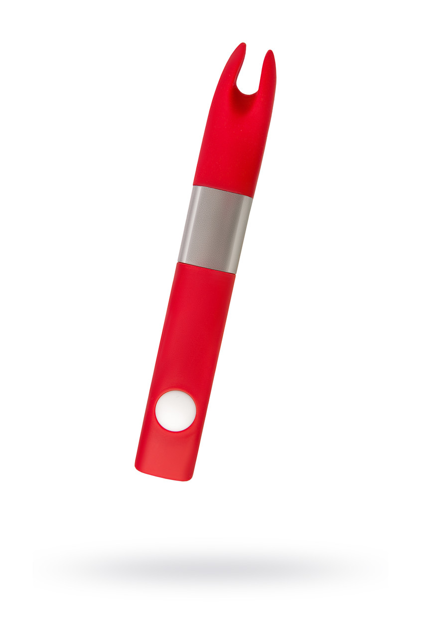 Вибратор клиторальный 4Gb USB памяти, 7 режимов вибрации, красный