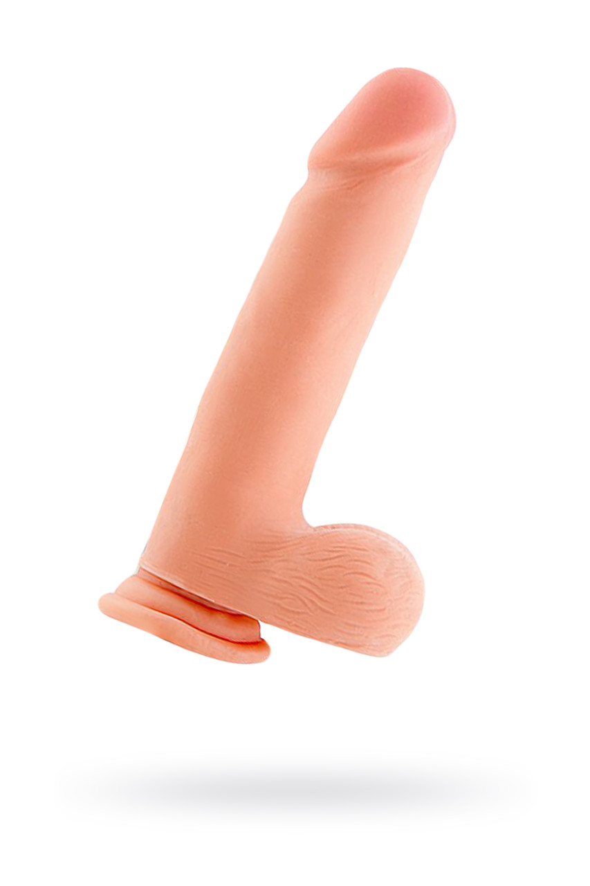 Реалистичный фаллоимитатор TOYFA RealStick Elite DILDO, TPR, телесный, 23,5 см