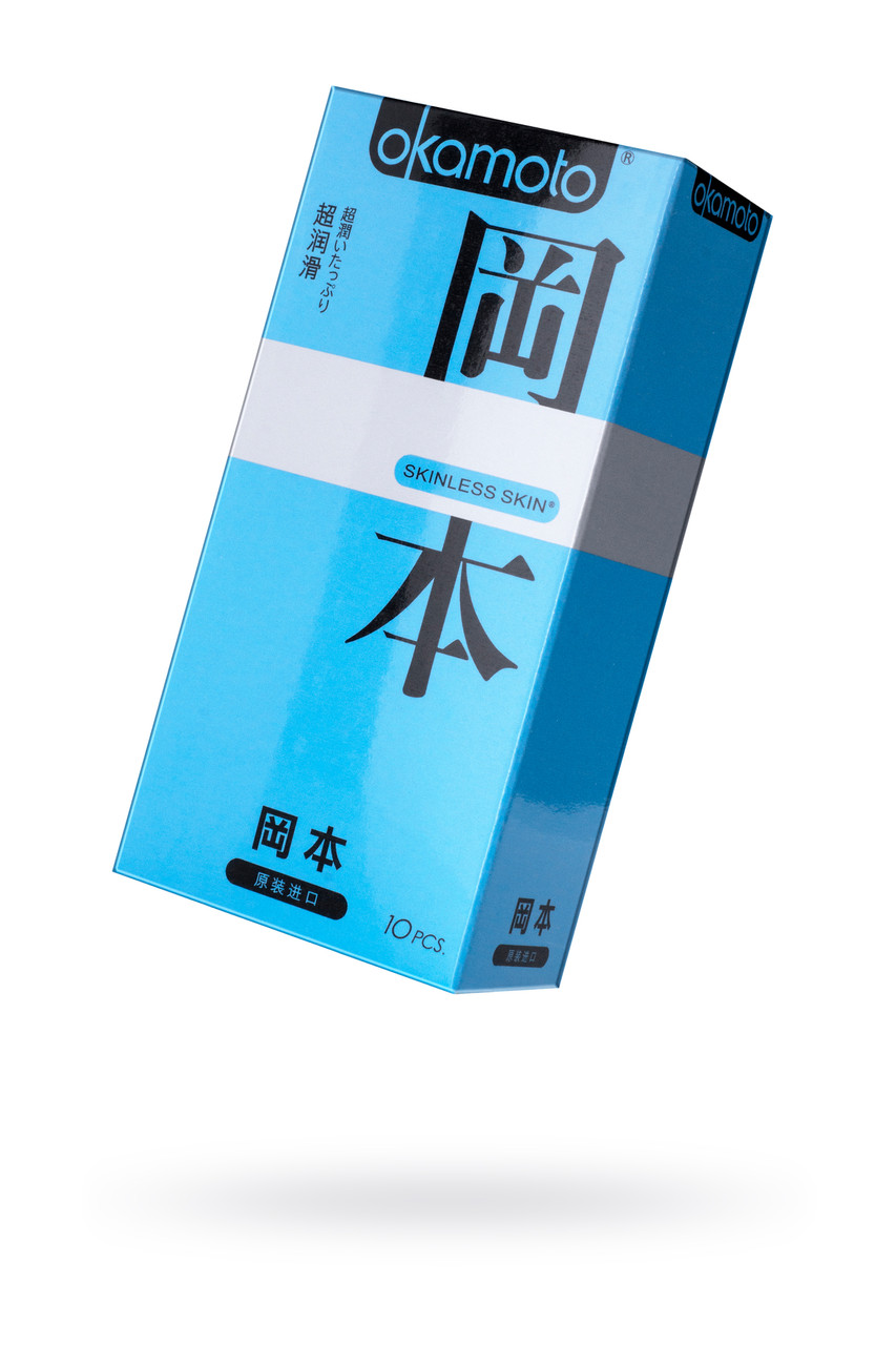 Презервативы Окамото серия Skinless Skin Super lubricative № 10 С двойной смазкой