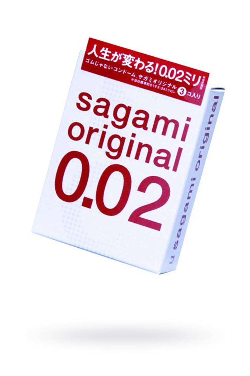 Презервативы Sagami Original 0.02 УЛЬТРАТОНКИЕ,гладкие №3