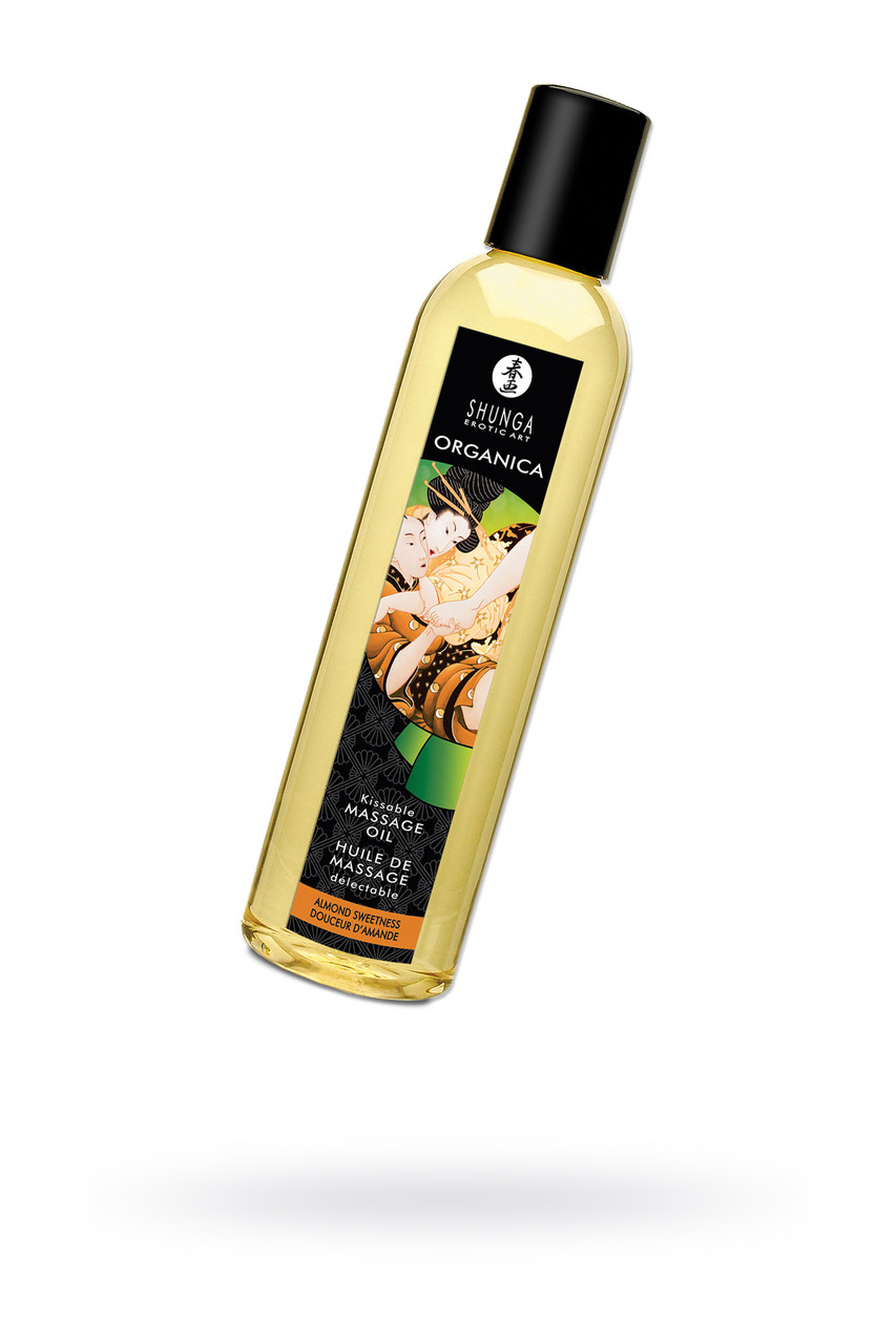 Масло для массажа Shunga Organica Almond Sweetness, натуральное, возбуждающее, с ароматом миндаля, 250 мл