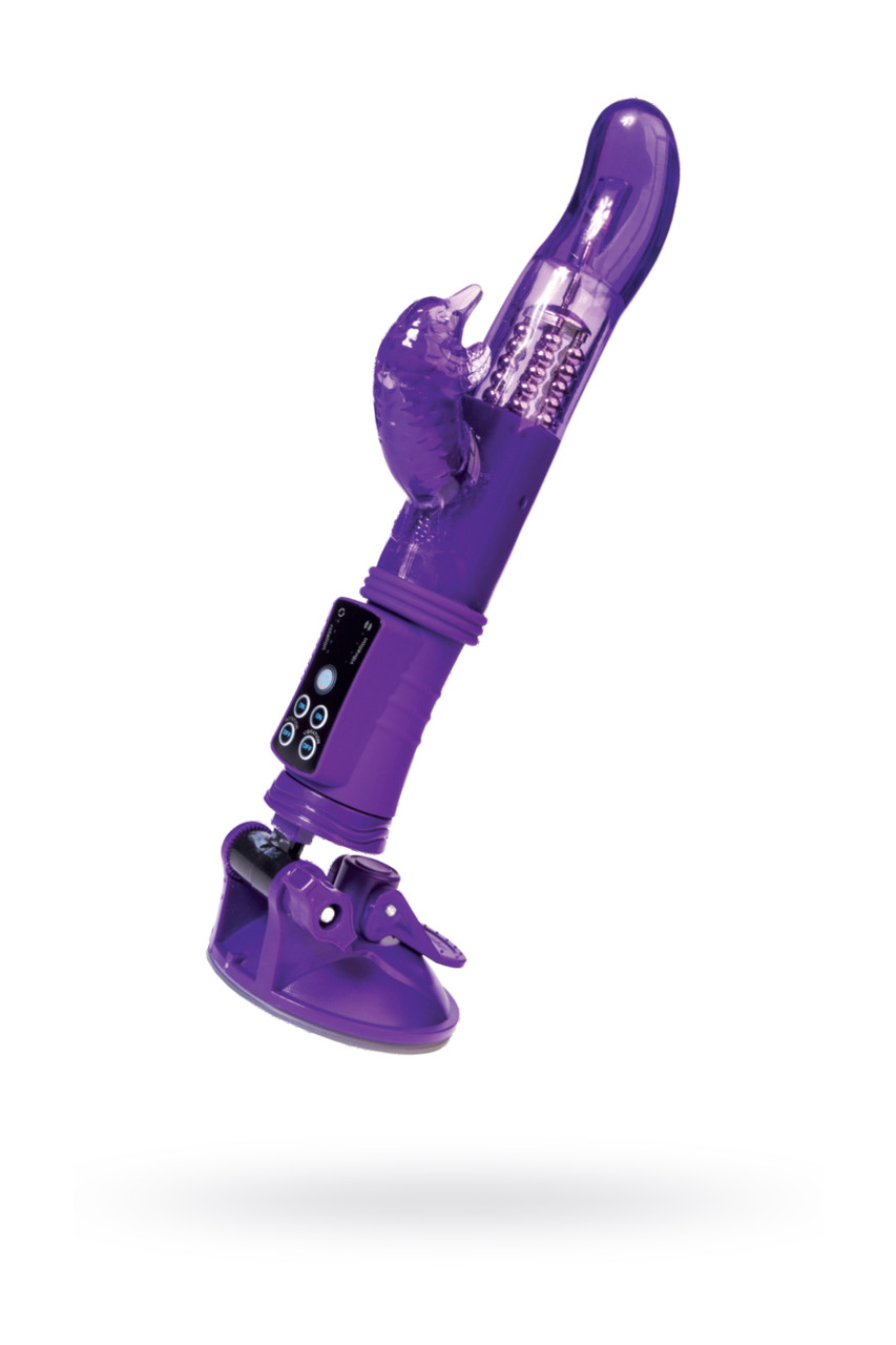 Вибратор с клиторальным стимулятором TOYFA A-Toys , TPR, Фиолетовый, 22,5 см