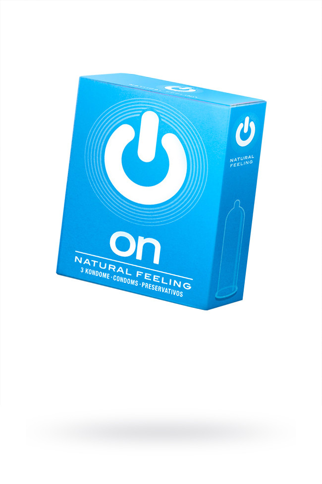 Презервативы ''ON)'' Natural feeling №3 - классические (ширина 54mm)