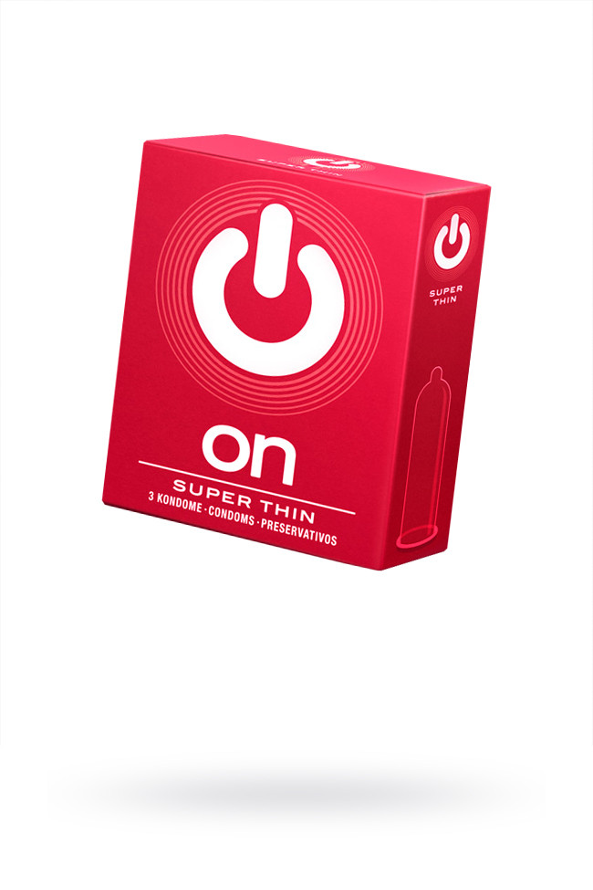 Презервативы ''ON)'' Super Thin №3 - супер тонкие (ширина 54mm)