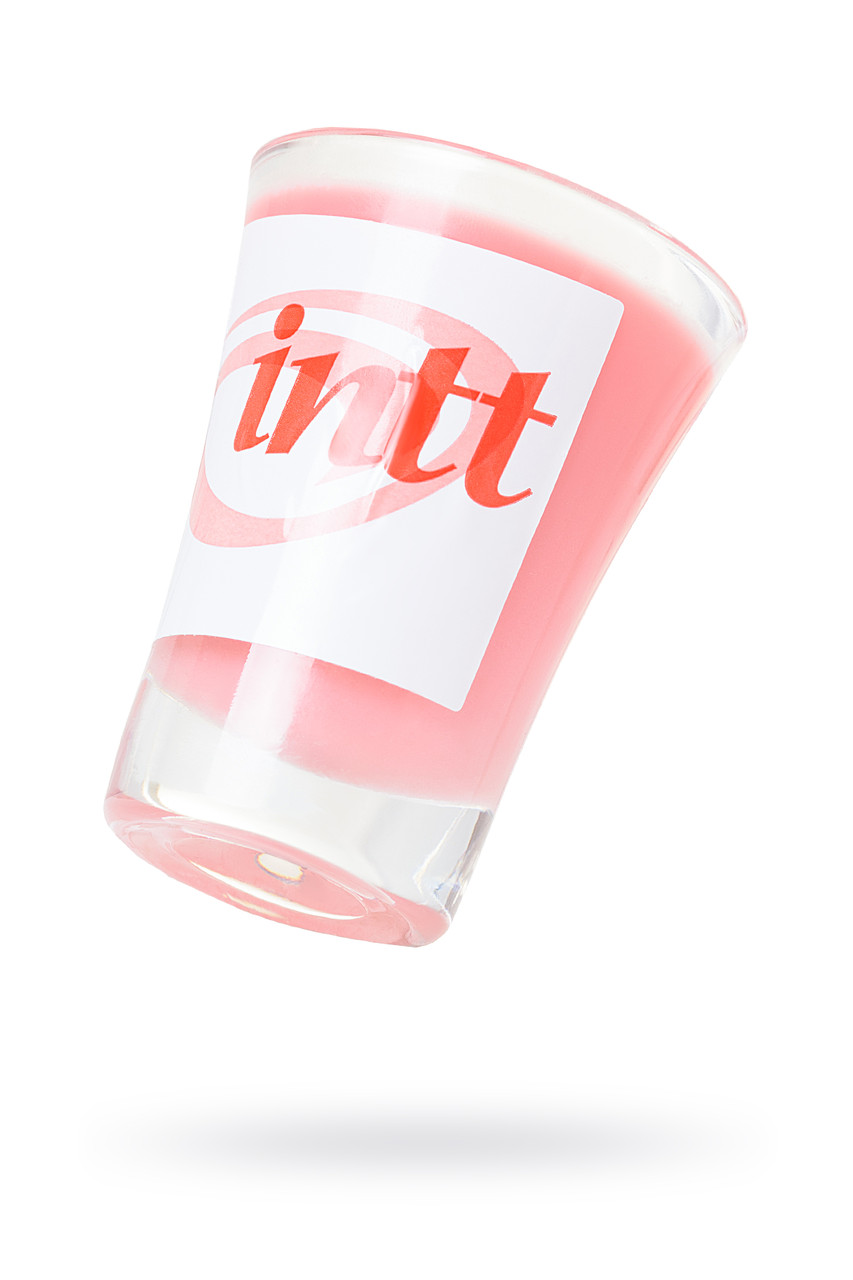 Массажная свеча для поцелуев INTT Strawberry с ароматом клубники, 30 мл