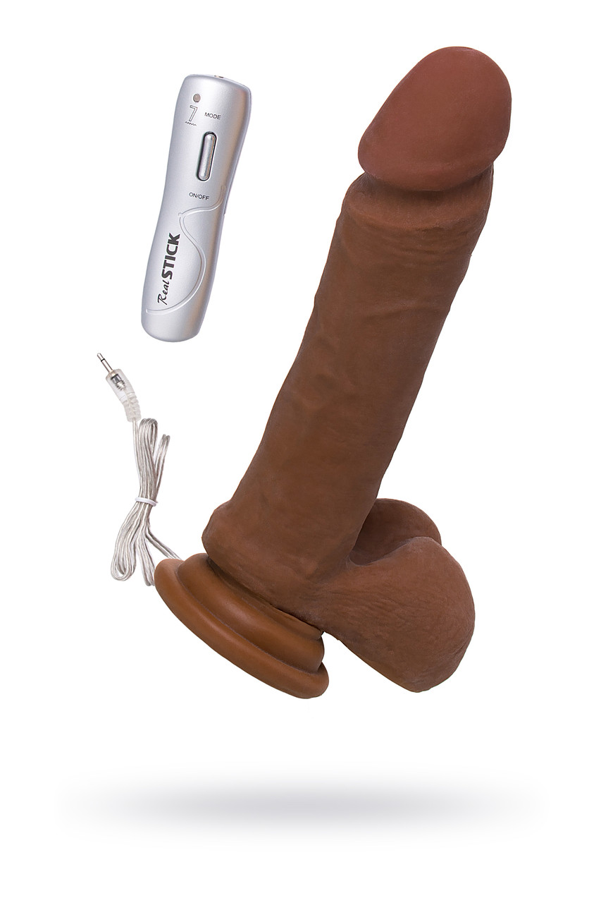 Ротатор TOYFA RealStick Elite Mulatto, реалистичный, на присоске, мулат, 16 см
