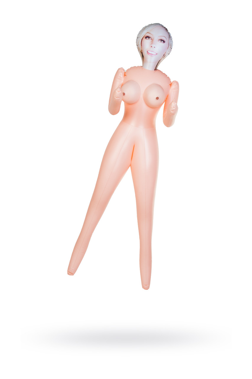 Кукла надувная Cecilia , блондинка, TOYFA Dolls-X, с двумя отверстиями, 160 см