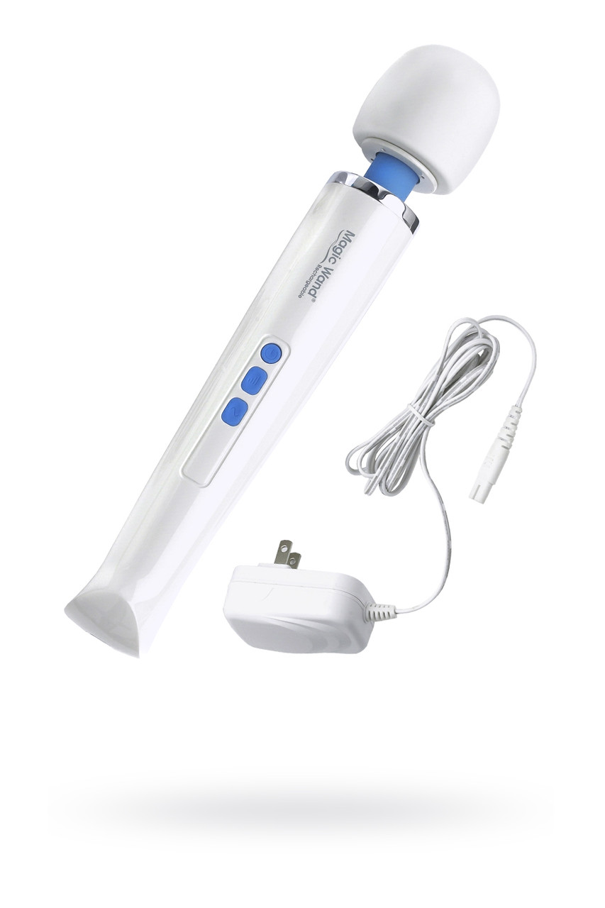 Вибромассажёр Magic Wand Rechargeable HV-270, силикон, белый, 32,5 см