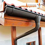 Воронка желоба AQUASYSTEM покрытие PURAL MATT коричневый RAL 8017 тел./watsapp +7 777 47 000 41, фото 3