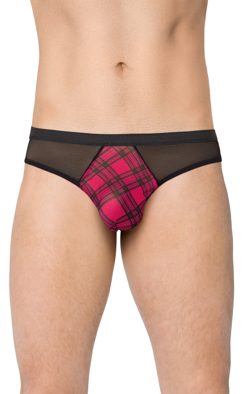 Трусы мужские с клетчатой вставской SoftLine Collection, чёрный, M/L