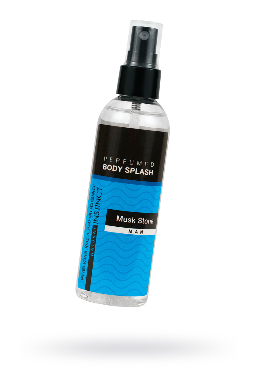 Парфюмированная вода для тела Natural Instinct, с феромонами и афродизиаками Body plash Musk Stone/мускусный
