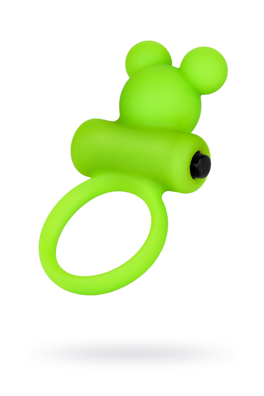 Виброкольцо на пенис A-Toys by TOYFA, силикон, зеленое, Ø 3,1 см