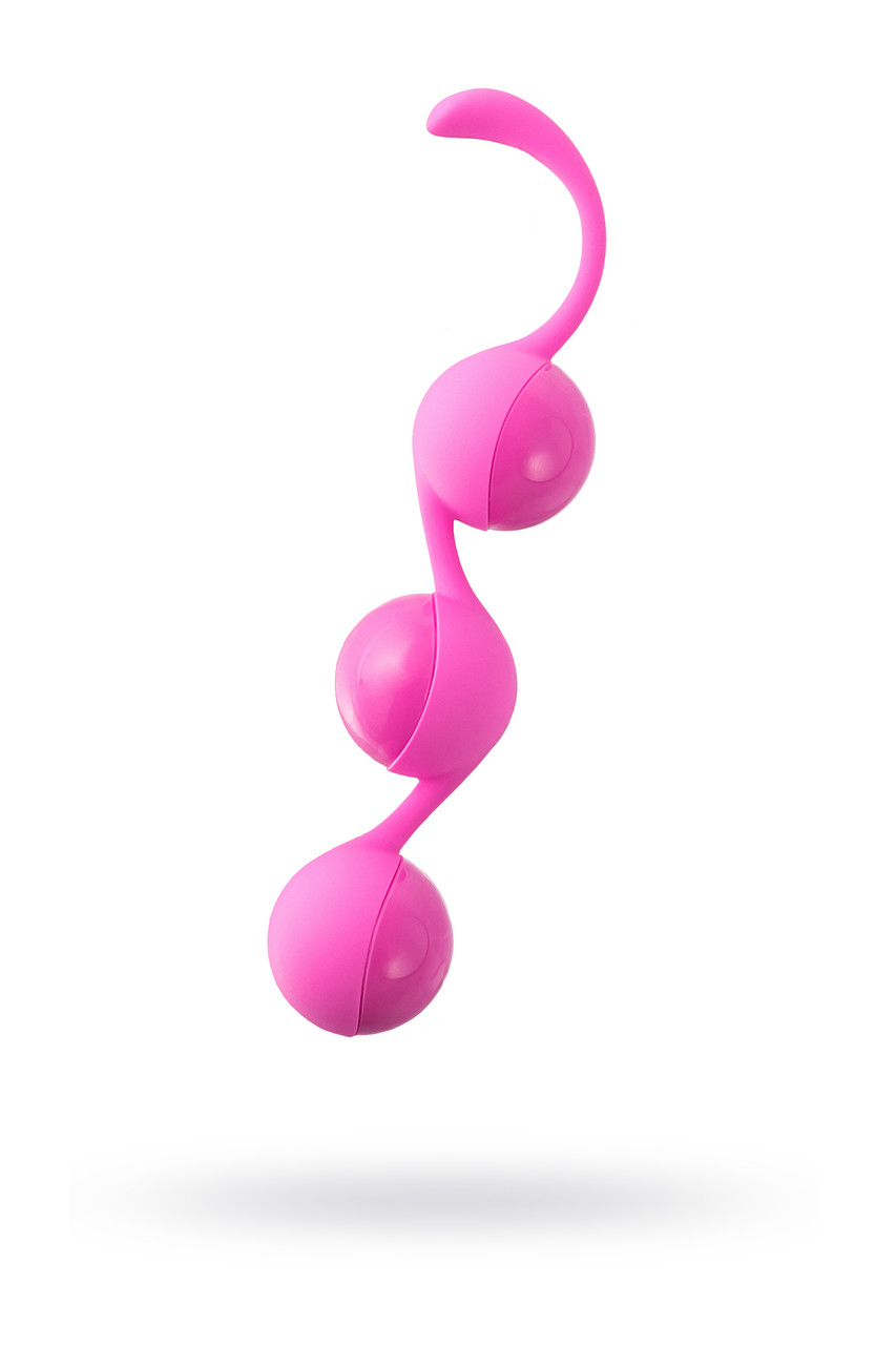 Вагинальные шарики Seven Creations, силиконовые, розовые, Ø3,5