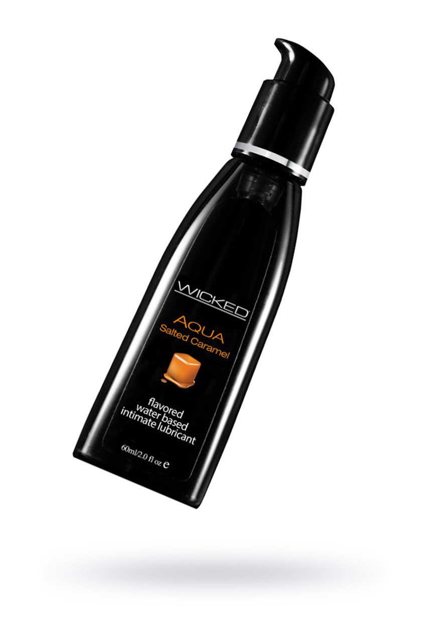 Лубрикант WICKED AQUA Salted Caramel, со вкусом соленой карамели, 60 мл