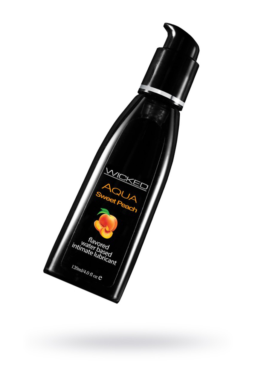Лубрикант WICKED AQUA Sweet Peach, со вкусом спелого персика, 120 мл