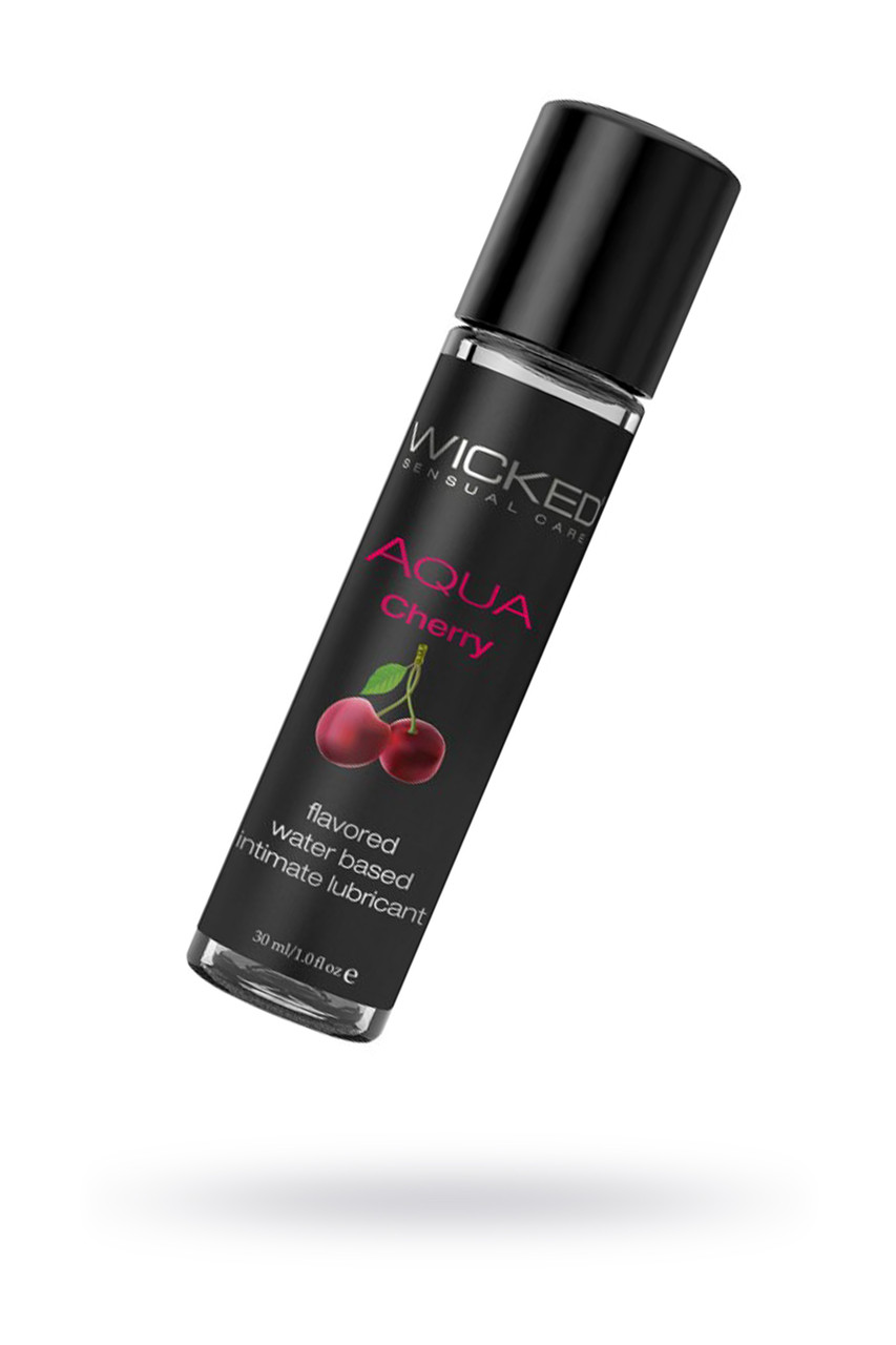 Лубрикант WICKED AQUA Cherry, со вкусом сладкой вишни, 30 мл