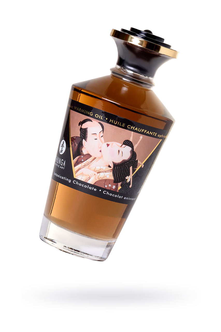 Масло для массажа Shunga Intoxicating Chocolate, разогревающее, с ароматом шоколада, 100 мл