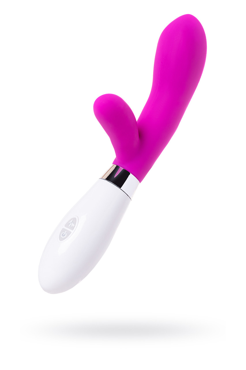 Вибратор с клиторальным стимулятором TOYFA A-Toys Mady , Силикон, Розовый, 20,4 см
