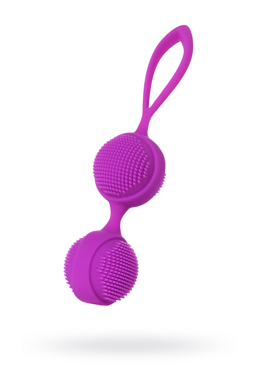 Вагинальные шарики с ресничками JOS NUBY, силикон, фиолетовый, 3,8 см