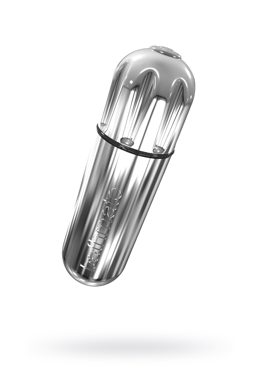 Вибропуля Bathmate Vibe Bullet Chrome, перезаряжаемая, водонепроницаемая, пластик, 10 режимов вибрации,