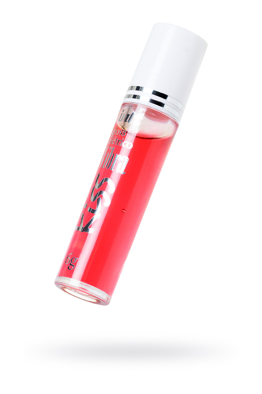 Блеск для губ INTT GLOSS VIBE Strawberry с эффектом вибрации, клубничный, 6 г