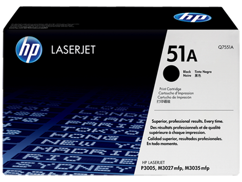 HP Q7551A Картридж лазерный черный HP 51A для LaserJet P3005,M3027, M3027x,M3035