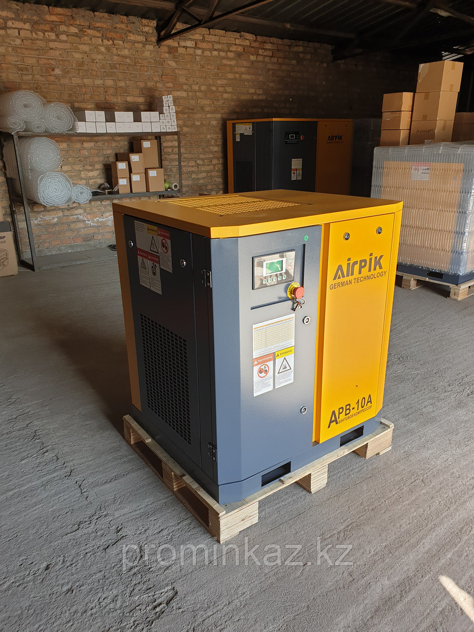 Компрессор винтовой APB-10A, -1,1 куб.м, 8бар, AirPIK
