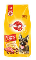 Корм Pedigree сухой корм для взрослых собак крупных пород с говядиной, 13 кг