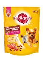 Корм Pedigree сухой корм для взрослых собак миниатюрных пород с говядиной, 2,2 кг