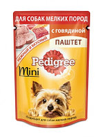 Pedigree влажный корм для взрослых собак маленьких пород паштет с говядиной - 100 г