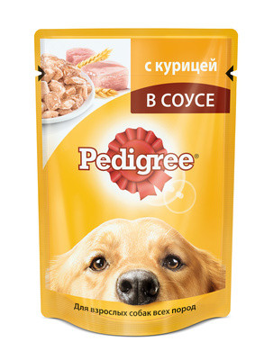 Pedigree влажный корм для взрослых собак маленьких пород паштет с курицей - 100 г - фото 1 - id-p79268362