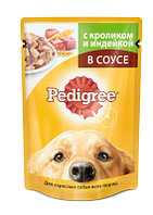 Pedigree влажный корм для взрослых собак всех пород с кроликом и индейкой в соусе- 100 г