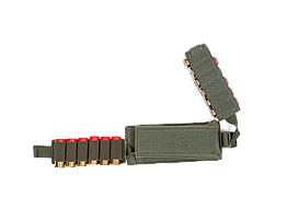 Подсумок-патронташ на 12 патронов 12,16,20 калибр Модуль / ткань синтет. / олива