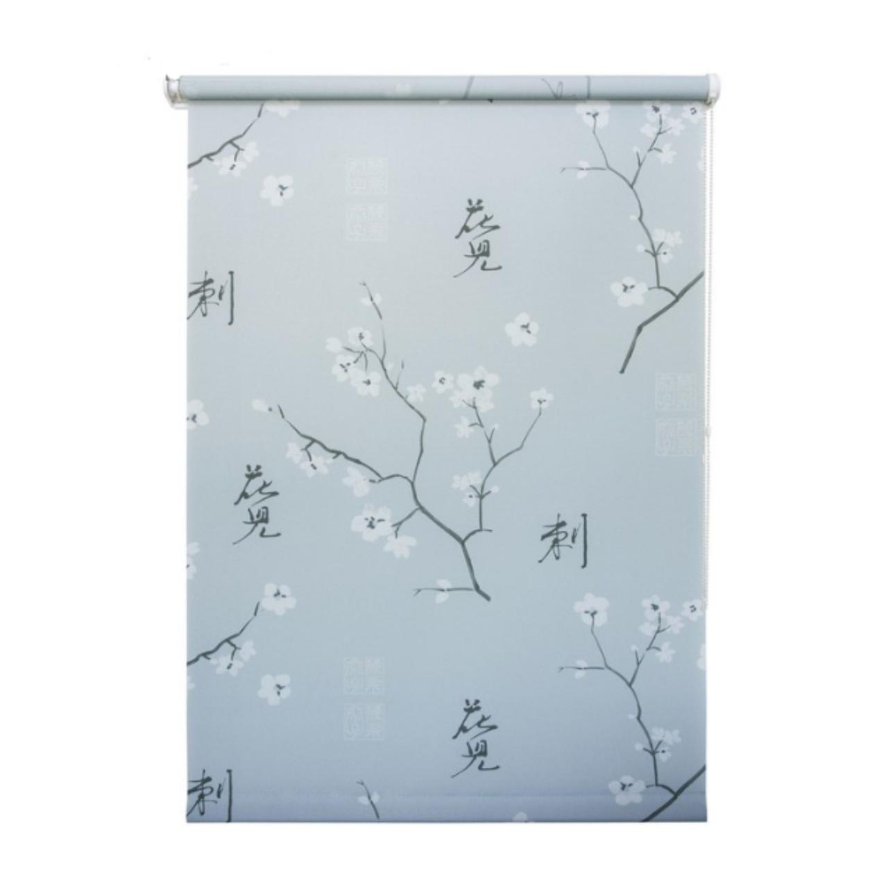 Рулонная штора «Япония», 100х175 см, цвет серый