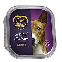 Влажный корм для взрослых собак всех пород Lovely Hanter Adult Beef&Turkey с говядиной и индейкой