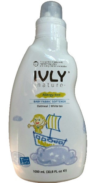 Ivly КОНДИЦИОНЕР для белья с экстрактами овсянки и белого чая Nature Baby Fabric Softener / 1000 мл.