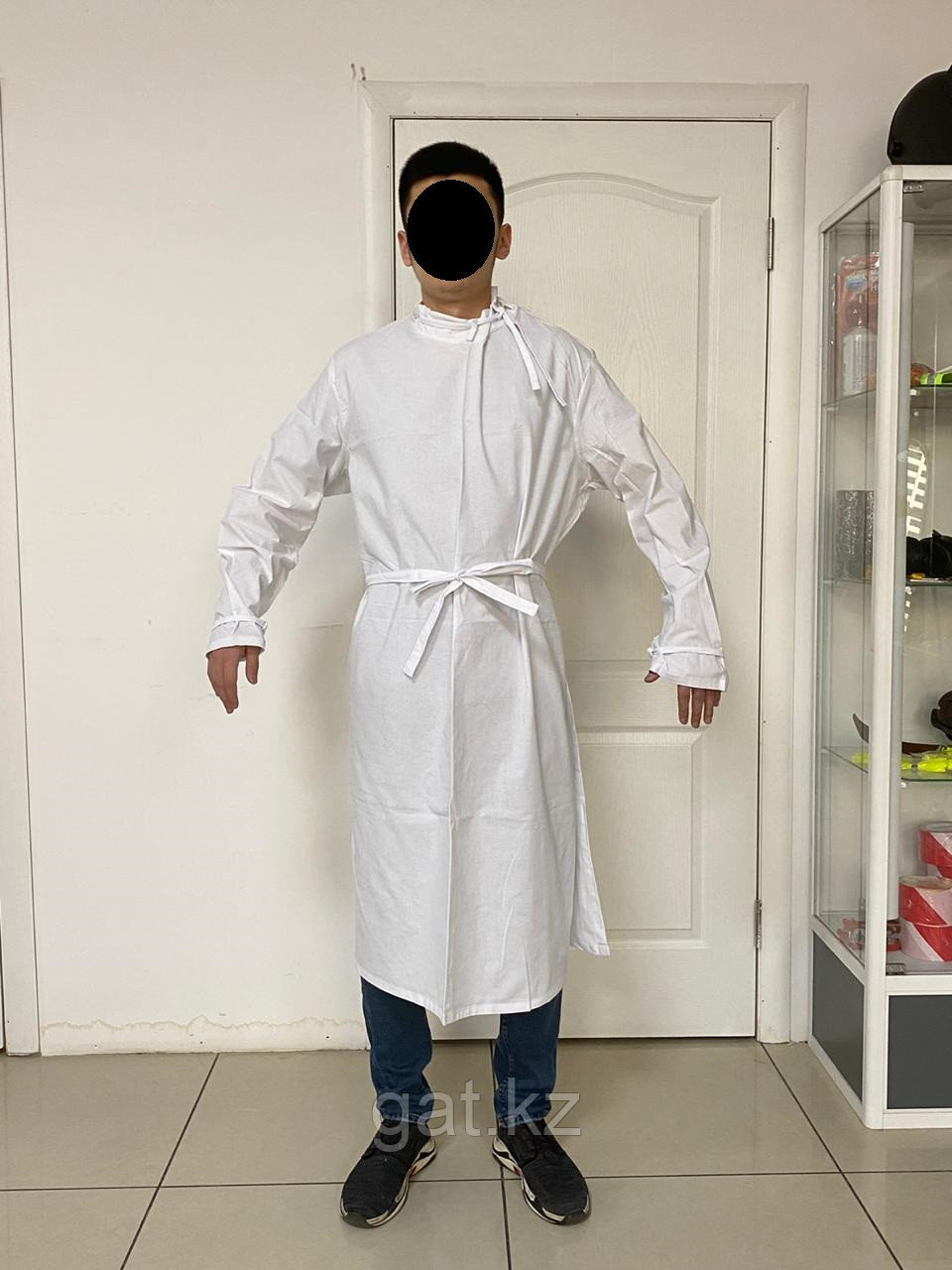 ХАЛАТ ХИРУРГИЧЕСКИЙ МНОГОРАЗОВЫЙ,  100% ХЛОПОК