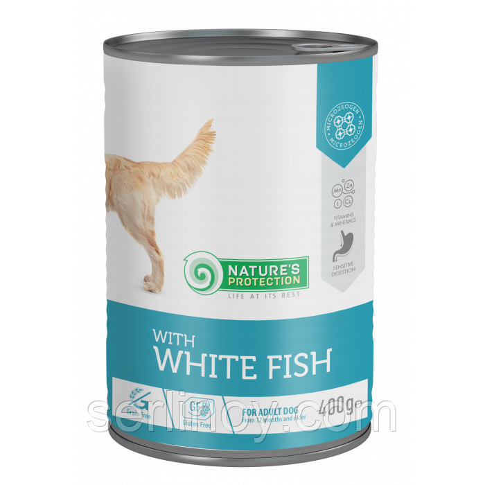 Влажный корм для собак всех пород Nature's Protection with with White Fish Sensitive Digestions с белой рыбой
