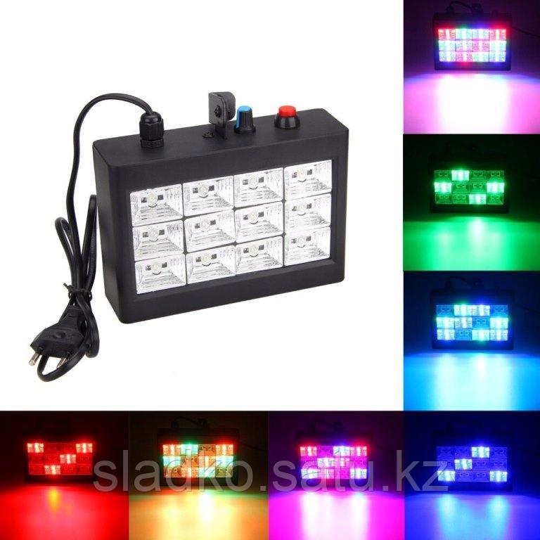 Светодиодная цветомузыка Стробоскоп LED Room Strobe 12