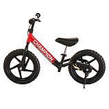 Беговел Pituso Champion колеса 14" черно-голубой, фото 2