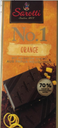 Шоколадная плитка Sarotti Papua Neuguinear, Содержание какао 70%, 100 гр