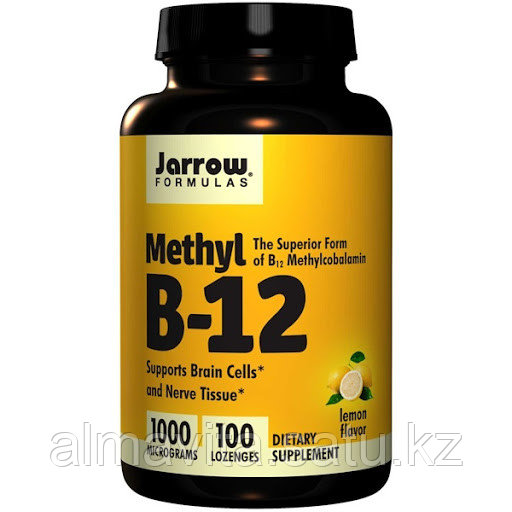Метил B-12, со вкусом лимона, 1000 мкг, 100 пастилок Jarrow Formulas