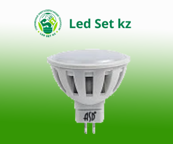 Лампа светодиодная LED-JCDR-standard 7.5Вт 160-260В GU5.3 4000К 600Лм ASD