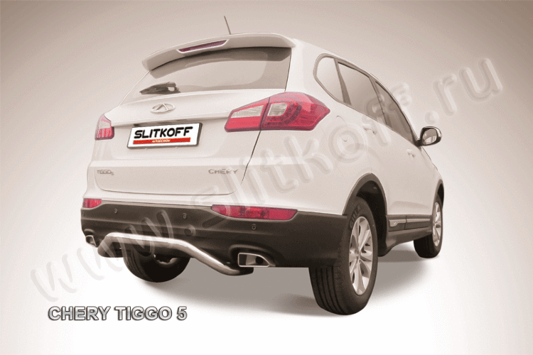 Защита заднего бампера d57 "скоба" Chery Tiggo 5