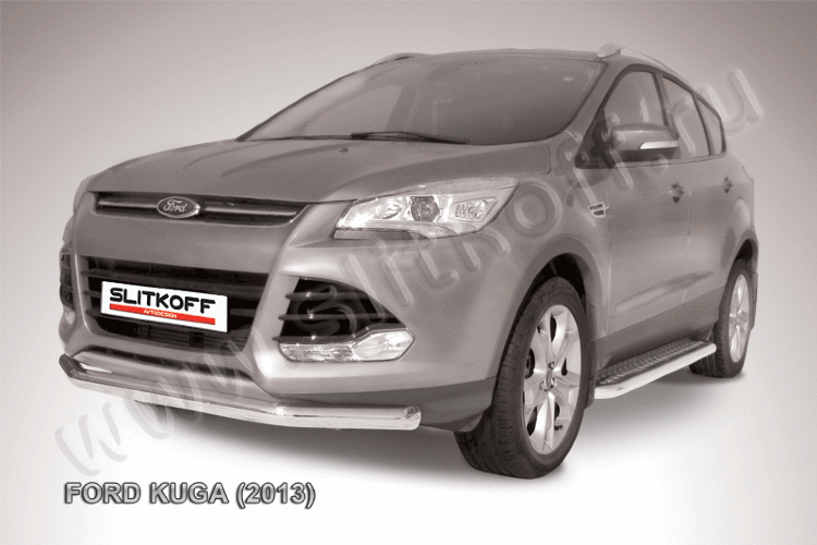 Защита переднего бампера d76 Ford Kuga (2013)