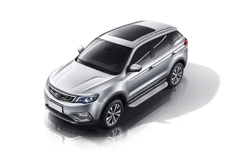 Защита порогов d57 с листом усиленная Geely Atlas