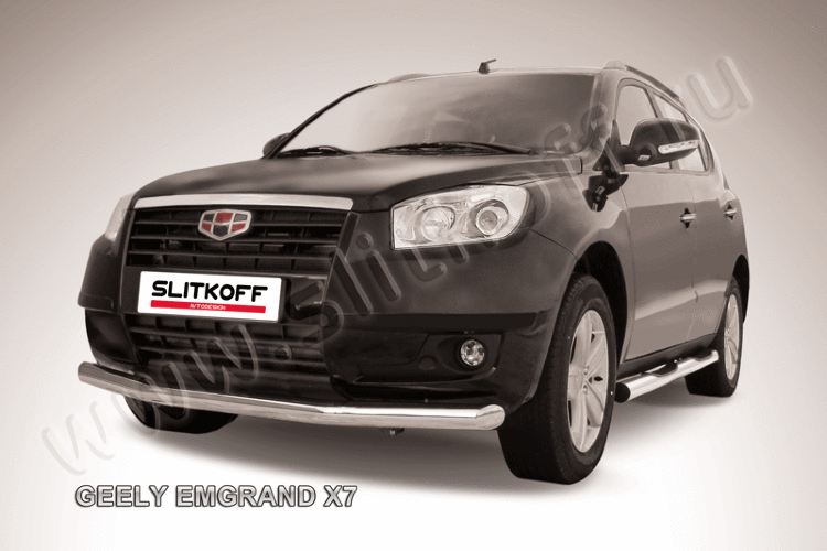 Защита переднего бампера d76 Geely Emgrand X7