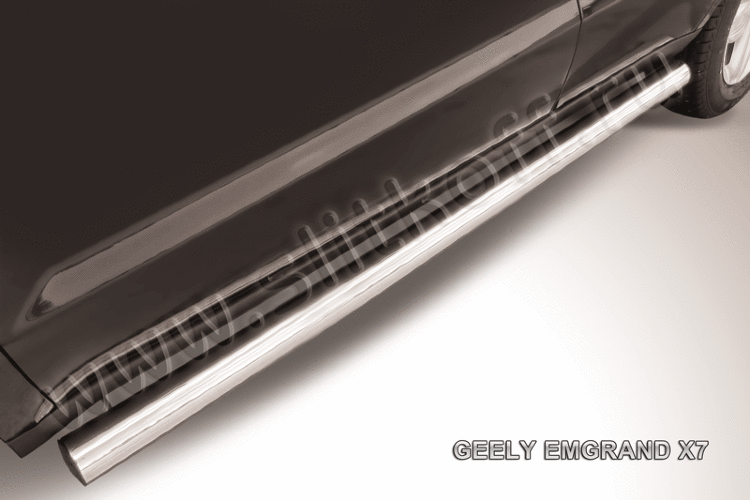 Пороги d76 труба Geely Emgrand X7