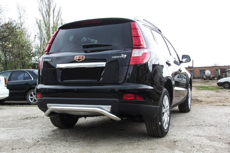 Защита заднего бампера d57 "скоба" Geely Emgrand X7 (2016)