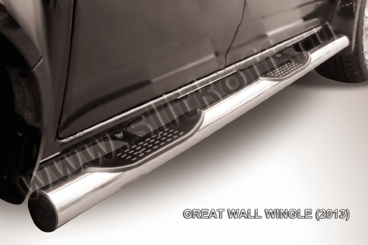 Защита порогов d76 с проступями Great Wall Wingle (2013)